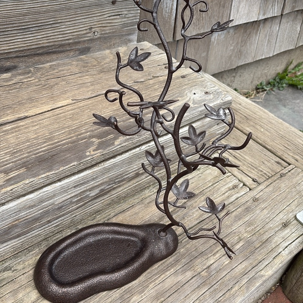 Jewelry stand Elegant Bronze Tree Sculpture - Picture 9 of 10